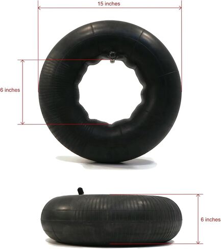 The ROP Shop 2-Pack - الأنبوب الداخلي للإطار 15x6.00-6 مع جذع مستقيم TR13 لجزء AYP 59904 in Saudi Arabia