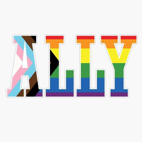 All Inclusive Ally Sticker Vinyl Waterproof Sticker Decal Car Laptop Wall Window Bumper Sticker 5" in Kuwait