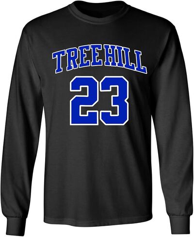 تي شيرت Ravens Basketball Movie #23 Nathan Scott One Tree Hill Jersey Style للرجال بأكمام طويلة in Kuwait