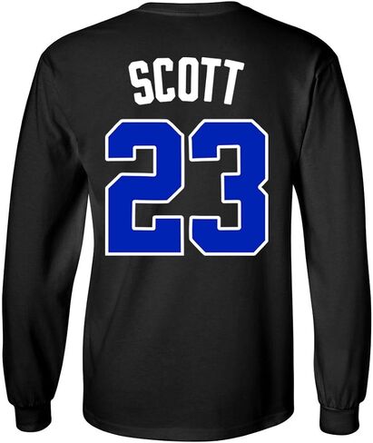 تي شيرت Ravens Basketball Movie #23 Nathan Scott One Tree Hill Jersey Style للرجال بأكمام طويلة in Kuwait