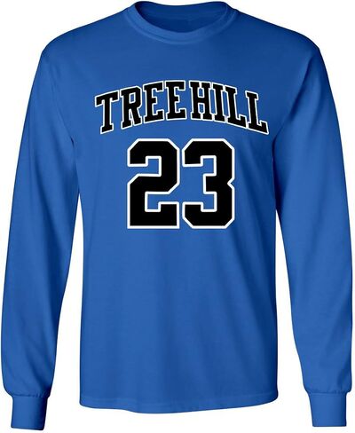 تي شيرت Ravens Basketball Movie #23 Nathan Scott One Tree Hill Jersey Style للرجال بأكمام طويلة in Kuwait