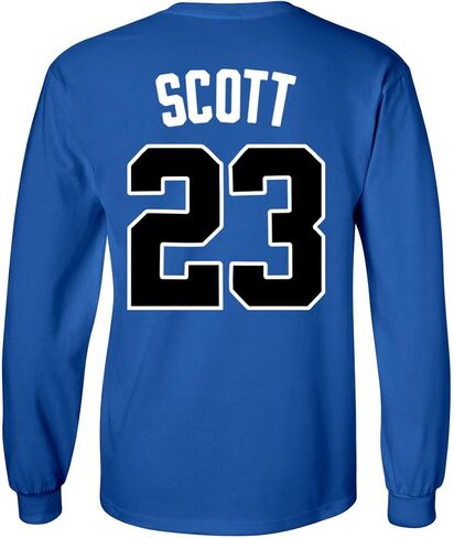 تي شيرت Ravens Basketball Movie #23 Nathan Scott One Tree Hill Jersey Style للرجال بأكمام طويلة in Kuwait