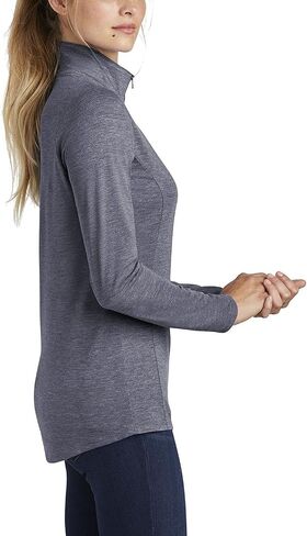 سترة JustBlanks للسيدات بمزيج ثلاثي 1/4- سحاب وأكمام طويلة وياقة الأميرة ودرزات عكسية وسحاب للنساء in Kuwait