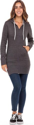 Skylinewears Women Casual Zip Up Hoodies Fleece Tunic Sweatshirt Long Hoodie Jacket With Pockets in Saudi Arabia