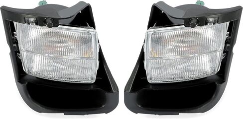 HECASA Clear Lens Fog Lights + Signal Lights Lamp Compatible with 2003-2007 Cadillac CTSV W/Bulbs Replacement for GM2592153 GM2593153 (Pair) in Saudi Arabia