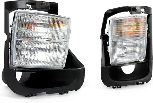 HECASA Clear Lens Fog Lights + Signal Lights Lamp Compatible with 2003-2007 Cadillac CTSV W/Bulbs Replacement for GM2592153 GM2593153 (Pair) in Saudi Arabia