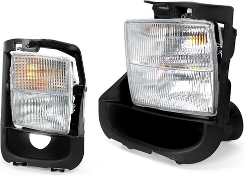HECASA Clear Lens Fog Lights + Signal Lights Lamp Compatible with 2003-2007 Cadillac CTSV W/Bulbs Replacement for GM2592153 GM2593153 (Pair) in Saudi Arabia