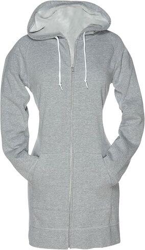 Skylinewears Women Casual Zip Up Hoodies Fleece Tunic Sweatshirt Long Hoodie Jacket With Pockets in Saudi Arabia