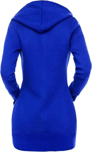 Skylinewears Women Casual Zip Up Hoodies Fleece Tunic Sweatshirt Long Hoodie Jacket With Pockets in Saudi Arabia