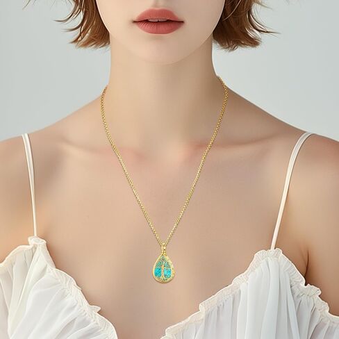 Eusense Cremation Jewelry for Ashes Urn Necklace to Put Ashes In 925 Sterling Silver Memorial Pendant Tree of Life Urn Necklaces for Ashes Necklace for Women Men in Kuwait