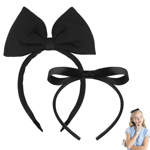 سيماتو 2 قطعة من إكسسوارات الشعر ذات القوس الأسود للحفلات والحفلات التنكرية لأعياد الميلاد والهالوين للنساء والفتيات in Kuwait