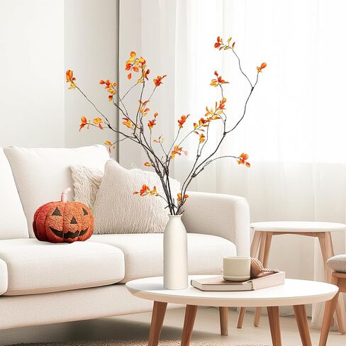 AENTGIU فو الخضرة ينبع فروع للمزهريات، 4 قطع فروع اللبخ واقعية ينبع الأوكالبتوس وهمية، والنباتات وهمية على غرار غصين لحشو المزهرية، والقطع المركزية، وديكور المنزل in Kuwait