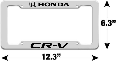 إطار علامة لوحة الترخيص باللون الأبيض لسيارة Honda CR-V in Saudi Arabia
