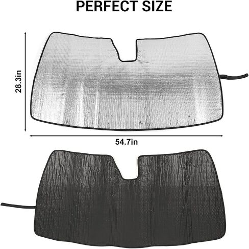 Jimen Compatible with Jeep Grand Cherokee 2011-2020, Windshield Sun Shade Window Visor Sunscreen in Saudi Arabia