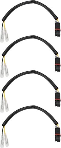 4pcs Motorcycle Turn Signal Cable Adapter Connectors 21cm LED Indicator Adapter Cable Plug Compatible with BMW S1000 XR R1200 RS G310 R F 750 2017-2020 in Saudi Arabia