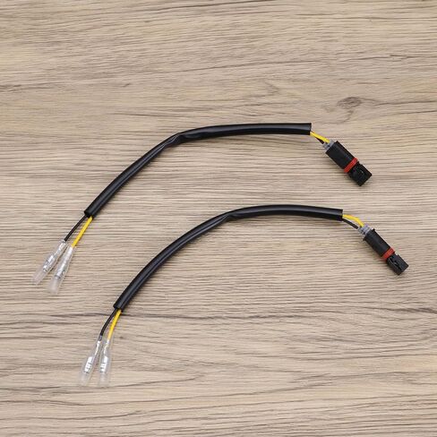 4pcs Motorcycle Turn Signal Cable Adapter Connectors 21cm LED Indicator Adapter Cable Plug Compatible with BMW S1000 XR R1200 RS G310 R F 750 2017-2020 in Saudi Arabia