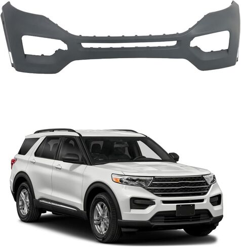 labwork Primed Plastic Front Bumper Cover without Parking Assist Holes Replacement for Explorer 2020 2021 2022 in Saudi Arabia