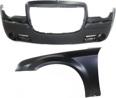 Garage-Pro Front Bumper Cover Kit, Front Bumper, For Chrysler 300 Accessories 2005-2010, Primed in Saudi Arabia