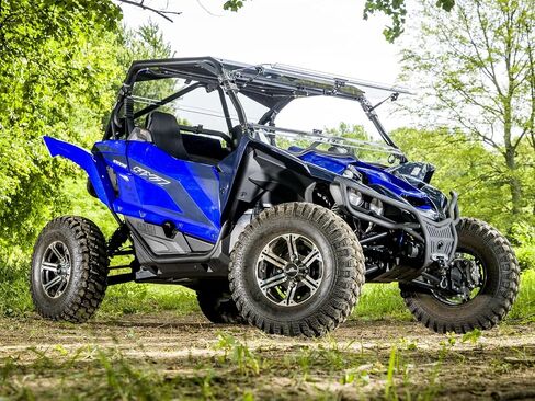 SuperATV Winch Ready Front Bumper for 2016+ Yamaha YXZ, Heavy Duty Steel Tubing, Built-In Mounting Bracket for SuperATV's 3500lb. Winch, Bolt-On Mounting, Full Front Coverage, See Fitment, USA Made in Saudi Arabia