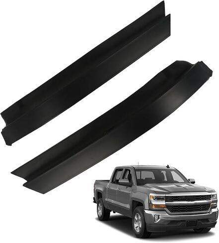 munirater 2Pcs Front Bumper Filler Panel Black Plastic Replacement for 2016-2018 Silverado 1500 84052264 84052265 in Saudi Arabia
