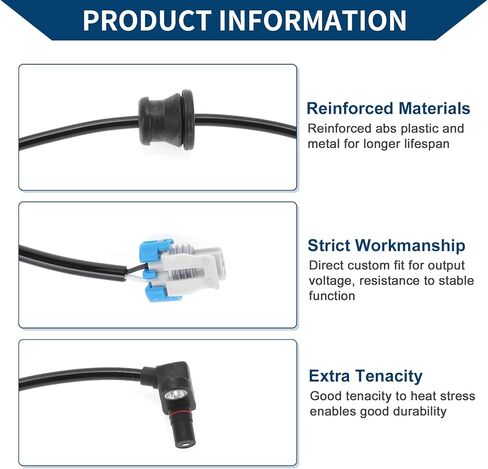 No.22677640 ABS Wheel Speed Sensor for Chevrolet Equinox 2005-2006 Rear Left Right ABS Sensor Anti-lock Braking System Sensor 1 Pcs in Saudi Arabia