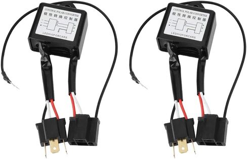 محول سلبي من Aramox، 2 قطعة محول سلبي من سبيكة LED محول سلبي محول تسخير قطبية عكسية لـ H4 in Saudi Arabia