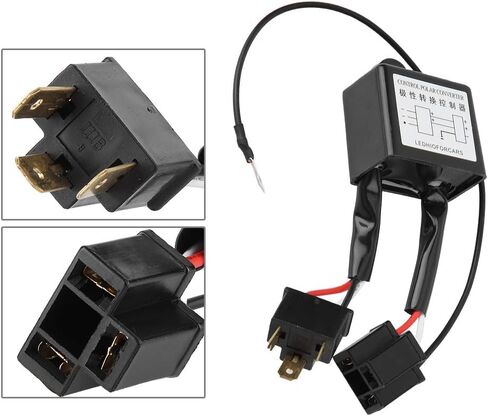 محول سلبي من Aramox، 2 قطعة محول سلبي من سبيكة LED محول سلبي محول تسخير قطبية عكسية لـ H4 in Saudi Arabia