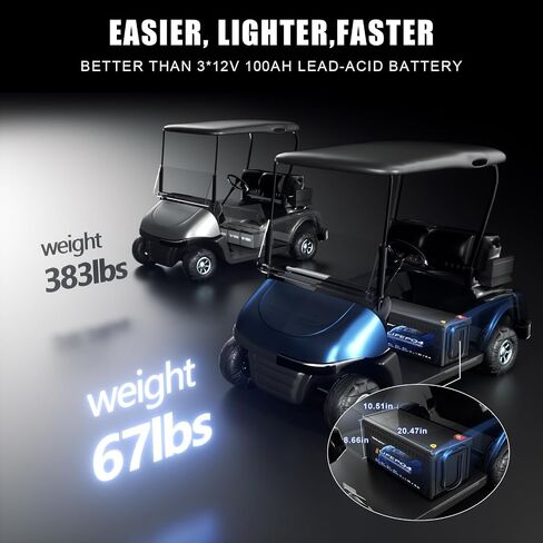36V 150Ah LiFePO4 battery, built-in Bluetooth 200A BMS and LCD display, IP65 waterproof and dustproof, equipped with 43.8V 25A lithium battery charger, peak current 1000A (36V 105Ah) in Saudi Arabia