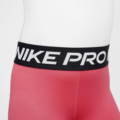 Nike Pro Big Kids' (Girls') Dri-FIT 5" Shorts (Aster Pink/White, FB1081-629) Size X-Small in Saudi Arabia