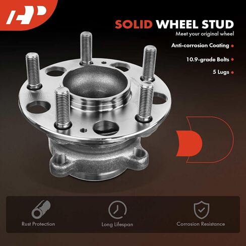 A-Premium Rear Wheel Bearing and Hub Assembly with 5-Lug Compatible with Honda Accord 2014-2020 in Saudi Arabia