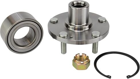 TRQ Front Wheel Bearing & Hub Kit with ABS Sensor Compatible with 2001-2006 Hyundai Santa Fe 2005-2009 Tucson 2005-2008 Kia Sportage in Saudi Arabia
