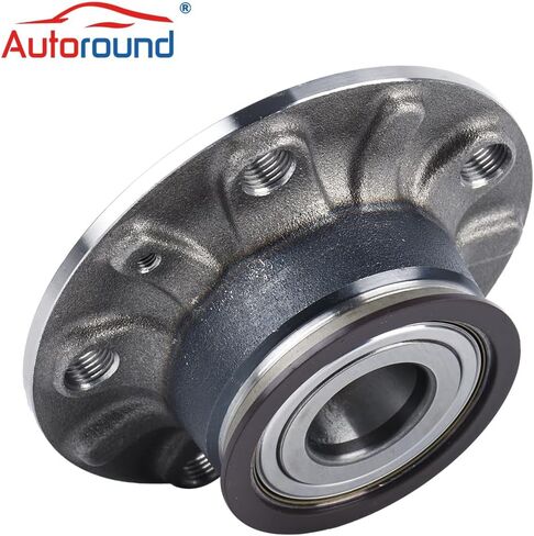 زوج Autoround 512336 محمل العجلات الخلفية ومجموعة المحور لأودي A3 2006-2020، فولكس فاجن جيتا 2012-2021/ بيتل 2012-2014/ جولف 2006-2007 2010-2021/ GTI 06-21/ أرنب 06-09، 5 العروات غير ABS in Saudi Arabia