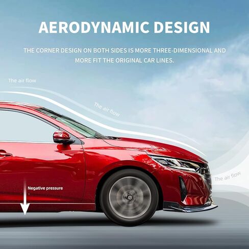 Archaic Front Bumper Lip Spoiler Compatible for 2020-2023 Nissan Sentra [ S SV SR ], Splitter Under Chin Spoiler Body Kit Sentra Accessories in Kuwait