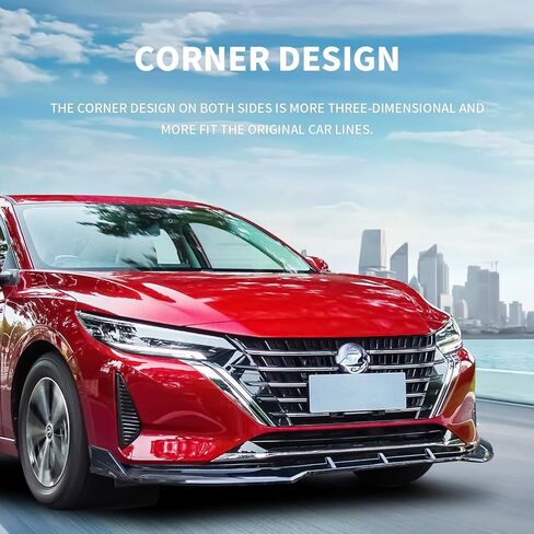 Archaic Front Bumper Lip Spoiler Compatible for 2020-2023 Nissan Sentra [ S SV SR ], Splitter Under Chin Spoiler Body Kit Sentra Accessories in Kuwait