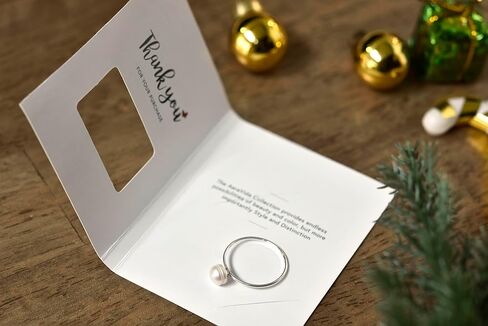 AeraVida Minimalist Charming White Cultured Freshwater Pearl Solitaire Polished Band .925 Sterling Silver Ring 7-9 in Saudi Arabia