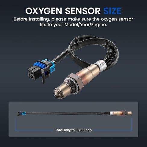 Oxygen O2 Sensor 234-4407 Upstream & Downstream Chevy Avalanche/Suburban/Tahoe/Silverado/Camaro/Corvette, Compatible with GMC Yukon/Sierra for 25333812, 1PCS in Saudi Arabia