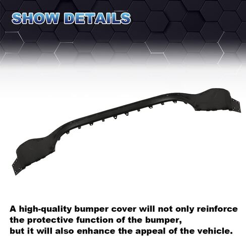 PIT66 Front Upper Bumper Cover Replacement Compatible With Jeep Cherokee 2014 2015 2016 2017 2018(Fit for Models Without Head Light Washers OR Park Assist Sensors ONLY. Does NOT Fit Trailhawk Models.) in Saudi Arabia