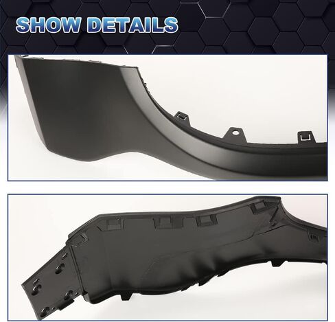 PIT66 Front Upper Bumper Cover Replacement Compatible With Jeep Cherokee 2014 2015 2016 2017 2018(Fit for Models Without Head Light Washers OR Park Assist Sensors ONLY. Does NOT Fit Trailhawk Models.) in Saudi Arabia