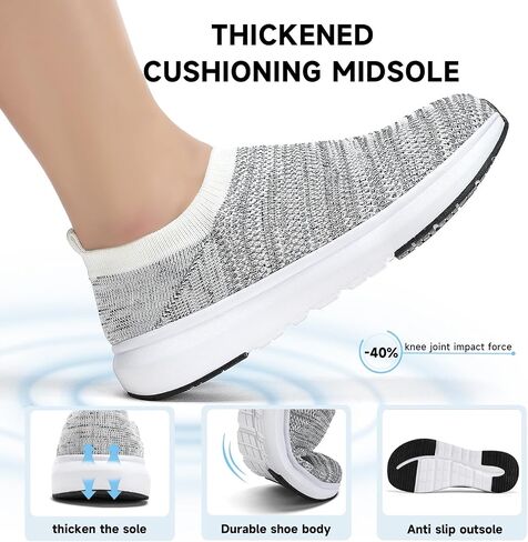 Wide Toe Box Shoes Cushioned Road Running Extra Wide Shoes Non Slip Mens Walking Breathable Sneakers for Wide Feet Comfortable Athletic Gym Workout in Saudi Arabia