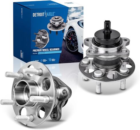 Detroit Axle - Rear 2pc Wheel Bearing Hubs for 2008-2014 Scion xD, 2 Wheel Bearing and Hubs Assembly 2009 2010 2011 2012 2013 Replacement in Saudi Arabia
