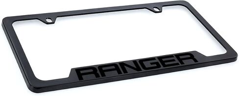 Ford Ranger Black on Black Solid Metal License Plate Frame Holder in Saudi Arabia