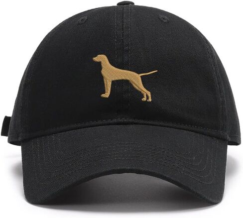 Men's Baseball Caps Embroidered Vizsla Dog Washed Cotton Vintage Caps in Saudi Arabia