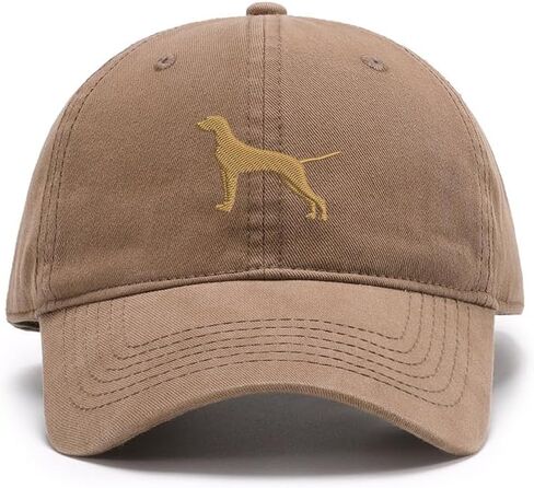 Men's Baseball Caps Embroidered Vizsla Dog Washed Cotton Vintage Caps in Saudi Arabia
