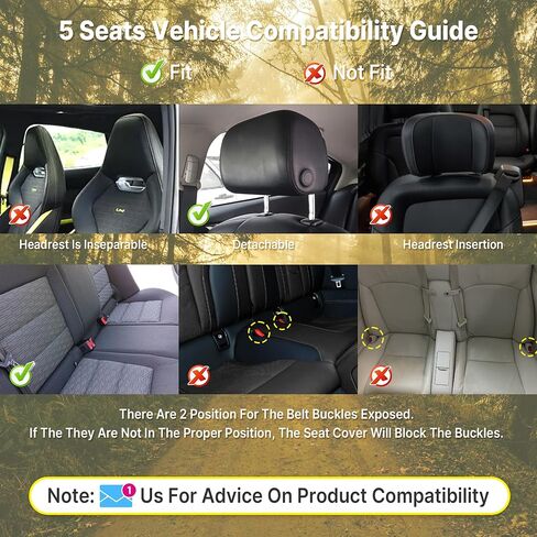 Seat Covers for Mitsubishi Mirage 2014-2024, Premium Leather Car Seat Protector, Waterproof, Airbag-Compatible & Durable Auto Interior Protection(5 Seats, Black&Gray, Standard) in Saudi Arabia