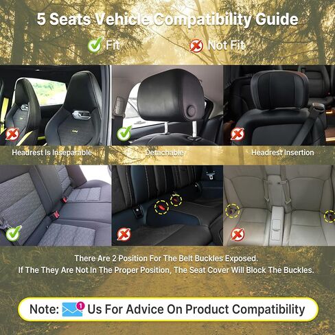Seat Covers for Mitsubishi Mirage 2014-2024, Premium Leather Car Seat Protector, Waterproof, Airbag-Compatible & Durable Auto Interior Protection(5 Seats, Black&Gray, Standard) in Saudi Arabia
