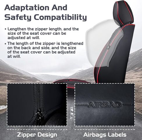 Car Seat Covers for Subaru Forester 2000-2025, Waterproof Nappa Leather Full Set Seat Cover, Anti-Slip and Comfortable Automotive Seat Protector&Accessories(Gray Black) in Saudi Arabia