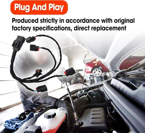 Left Fuel Injector Rail Wiring Harness Replace HAR002L 12673824 12623131 12690459 Fit for Chevrolet Chevy Cadillac GMC 5.3L 6.0L 6.2L 6.6L V8 Engine 2014-2016 in Saudi Arabia