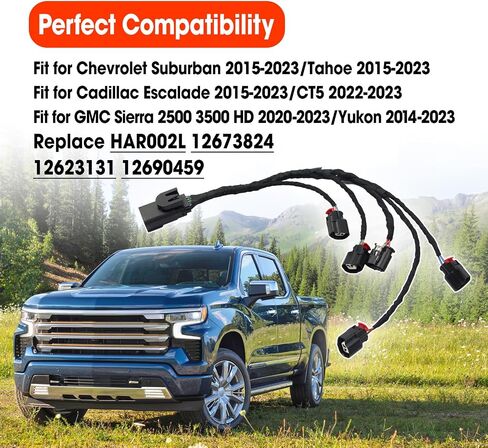 Left Fuel Injector Rail Wiring Harness Replace HAR002L 12673824 12623131 12690459 Fit for Chevrolet Chevy Cadillac GMC 5.3L 6.0L 6.2L 6.6L V8 Engine 2014-2016 in Saudi Arabia