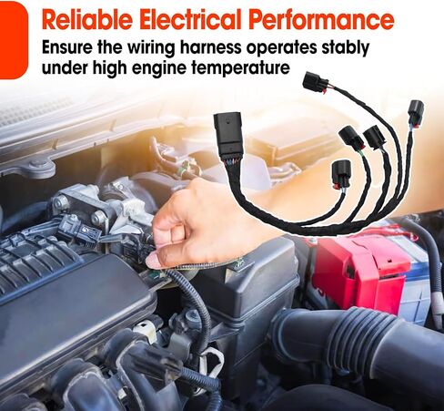 Left Fuel Injector Rail Wiring Harness Replace HAR002L 12673824 12623131 12690459 Fit for Chevrolet Chevy Cadillac GMC 5.3L 6.0L 6.2L 6.6L V8 Engine 2014-2016 in Saudi Arabia