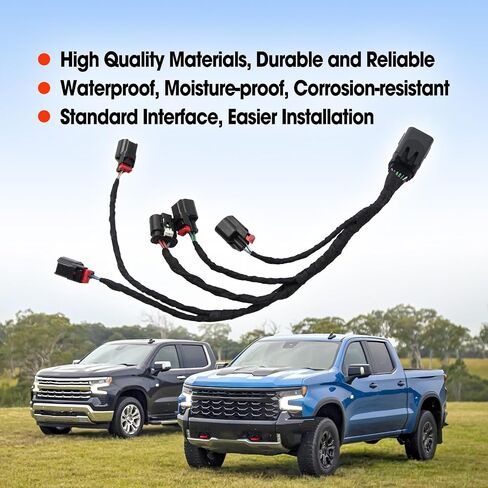 Left Fuel Injector Rail Wiring Harness Replace HAR002L 12673824 12623131 12690459 Fit for Chevrolet Chevy Cadillac GMC 5.3L 6.0L 6.2L 6.6L V8 Engine 2014-2016 in Saudi Arabia